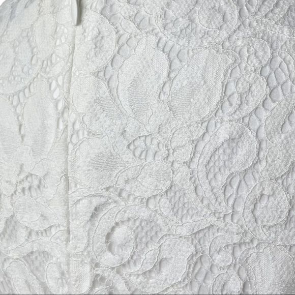 Theory White Lace Danaline LC Sheath Dress 2 - Picture 9 of 10